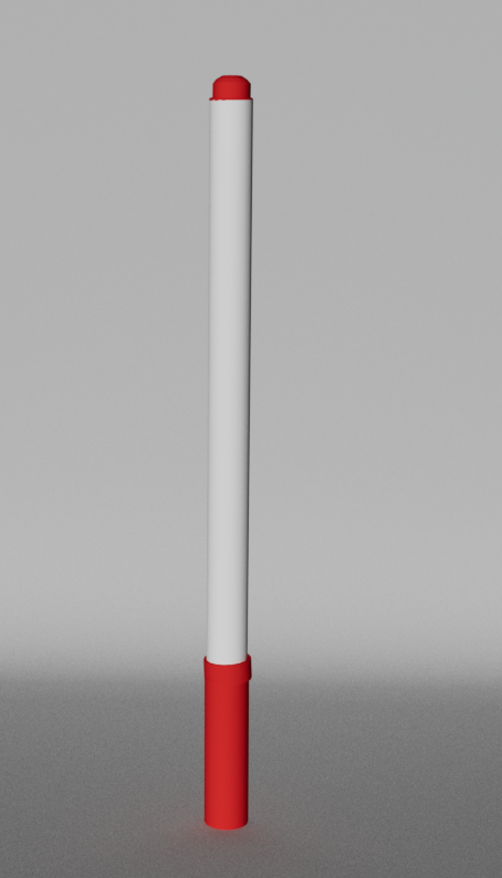 Marker 3d model, angle 1