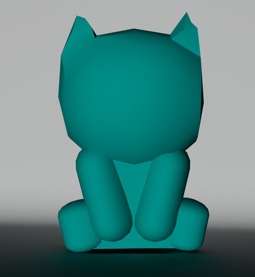 Plushie 3d model, angle 1
