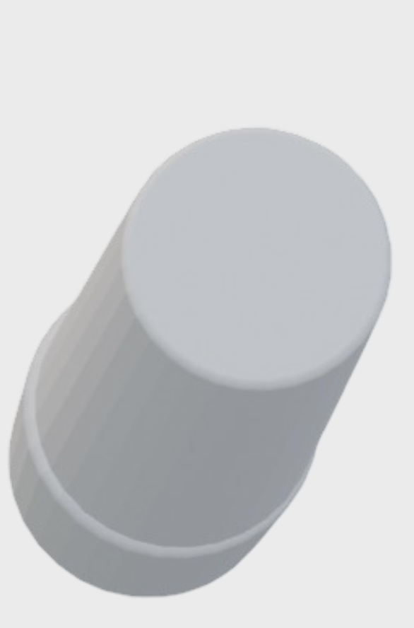 3d model of nail polish bottle, angle 2